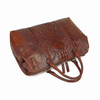 Factory Big Capacity Crocodile Texture Cowhide Travel Duffle Tote Bag For Men