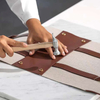 Factory Lower Price Custom Brown Leather Tote Bags for Women