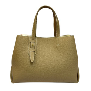 Custom High-end Commuter Tote Bag For Ladies Luxury Leather Handbag