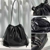 Soft Cloud Leather Drawstring Clutch Bag