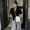 Origami Sling Pouch Soft Genuine Leather Crossbody Bag