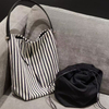 Canvas Denim Bucket Bag for Women New Large Capacity Tote Bag
