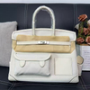 Designer Canvas Swift Leather Handbag Tote Bag with Pocket