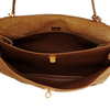 Luxury Women' Bags Genuine Leather Brown Suede Totes Bag