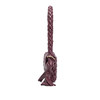 Trendy Claret Woven Leather Bags Shoulder Bag