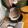Custom Shoulder Bag Simple Women's Single Crossbody Leather Bucket Bag 
